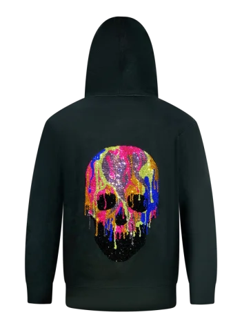 XD Skull Bling Hoodie